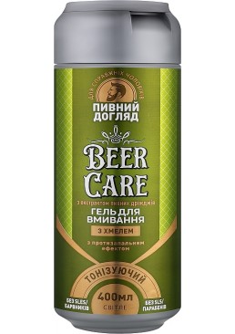 Гель для вмивання Beer Care 2 в 1 тонізуючий з хмелем, 400 мл 